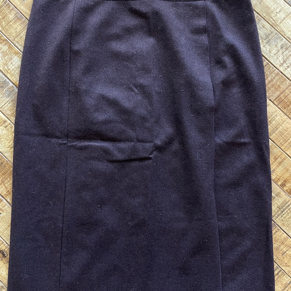 Nina Ricci Blue Pencil Skirt Knee-Length Work